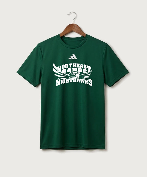 Northeast Range High School Volleyball (Girls) - Dark Green/ White Men's Pregame T-Shirt