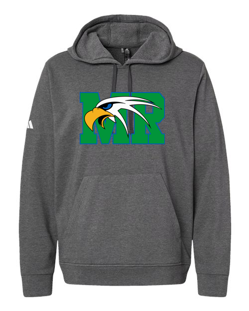 Maple River High School hockey_boys - Dark Grey Heather Unisex Fleece Hooded Sweatshirt