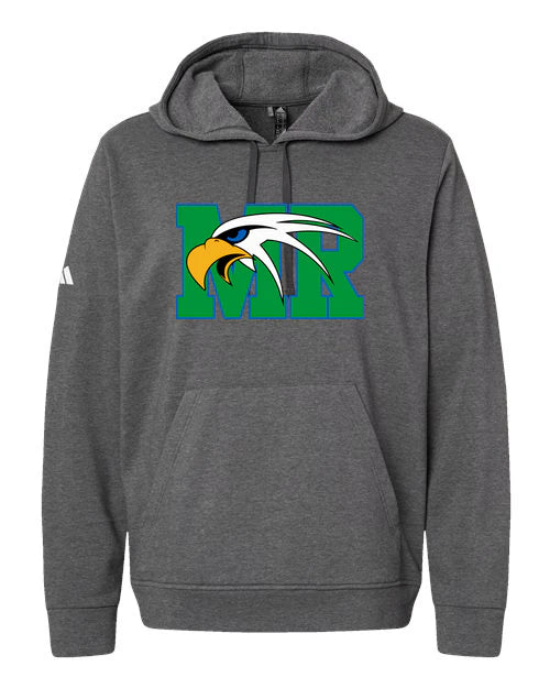 Maple River High School hockey_boys - Dark Grey Heather Unisex Fleece Hooded Sweatshirt