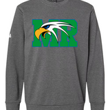 Maple River High School hockey_boys - Dark Grey Heather Unisex Fleece Crewneck Sweatshirt