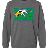Maple River High School hockey_boys - Dark Grey Heather Unisex Fleece Crewneck Sweatshirt