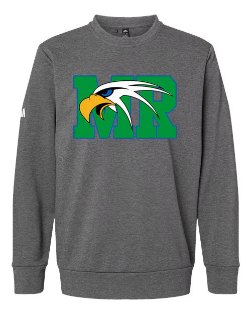 Maple River High School hockey_boys - Dark Grey Heather Unisex Fleece Crewneck Sweatshirt