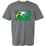 Maple River High School hockey_boys - Dark Grey Heather Men's Blended T-Shirt