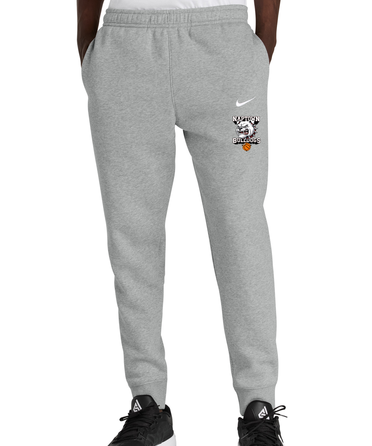 Naptown basketball_boys - Dark Grey Heather Nike Club Fleece Jogger NKHM8045