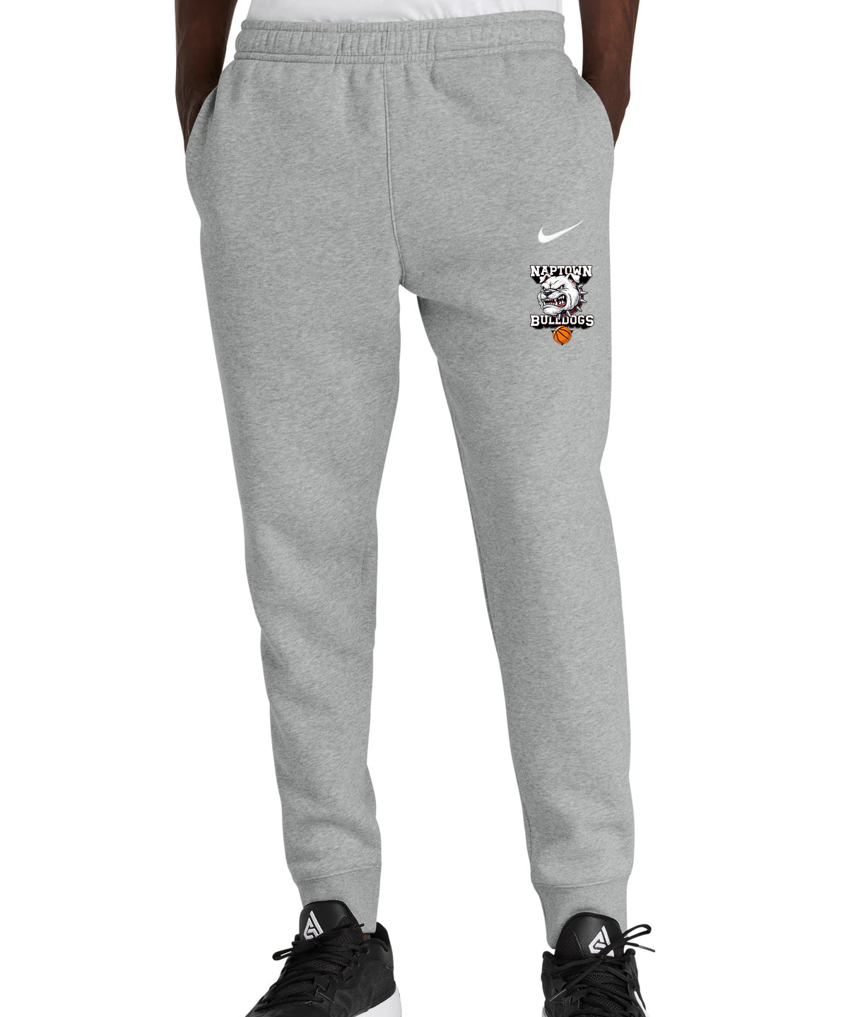 Naptown basketball_boys - Dark Grey Heather Nike Club Fleece Jogger NKHM8045