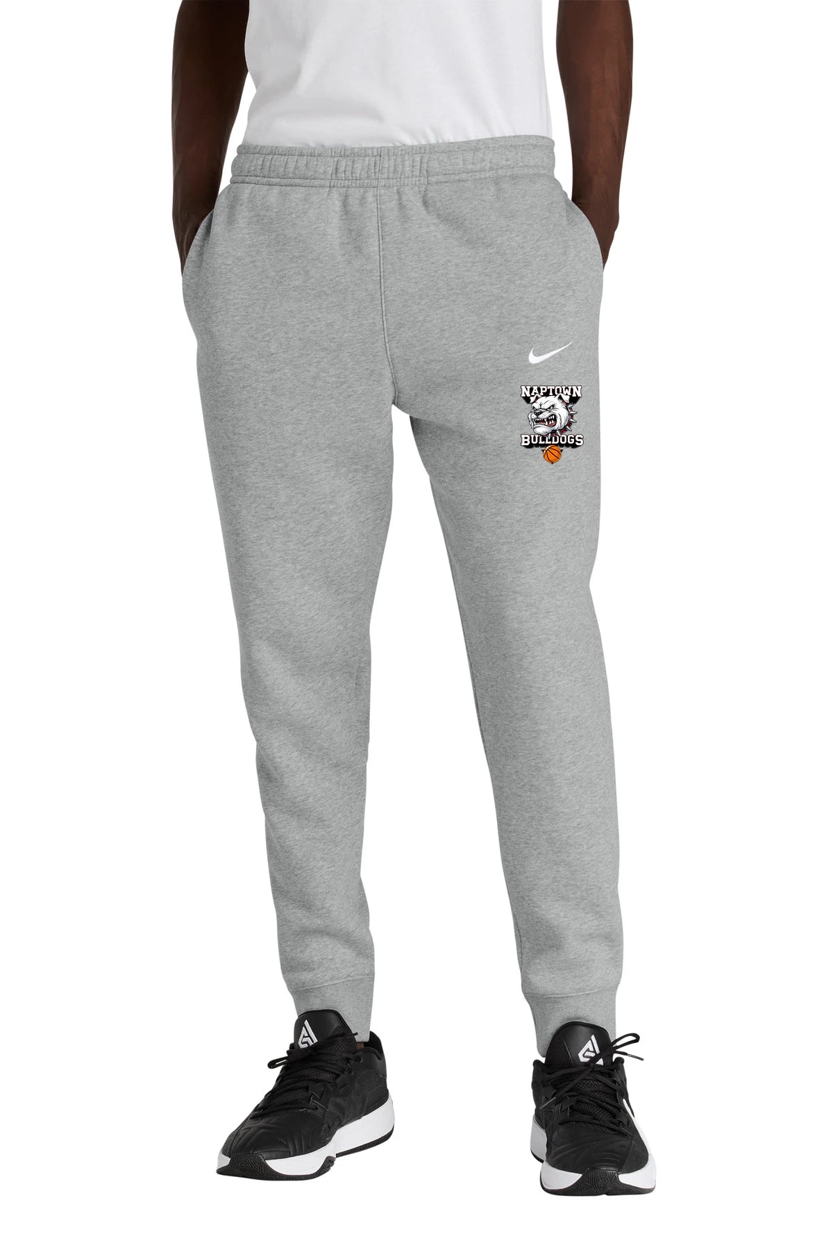 Naptown basketball_boys - Dark Grey Heather Nike Club Fleece Jogger NKHM8045