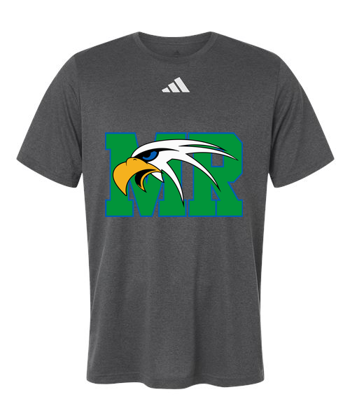 Maple River High School hockey_boys - Dark Grey Heather/ White Men's Pregame T-Shirt