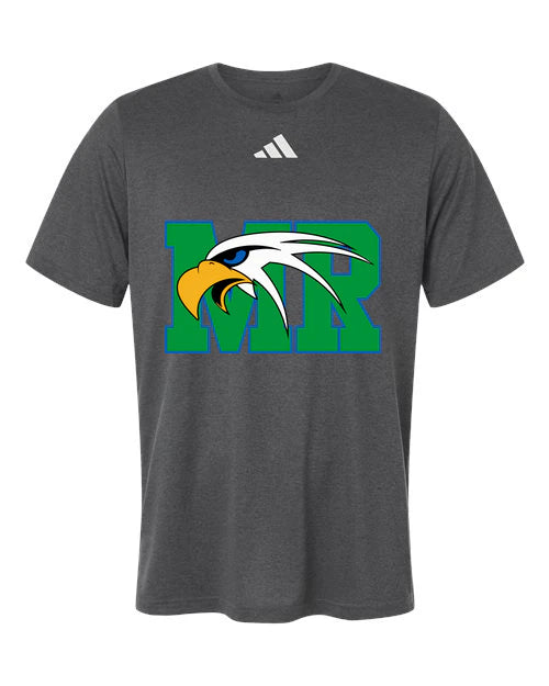 Maple River High School hockey_boys - Dark Grey Heather/ White Men's Pregame T-Shirt