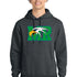 Maple River High School hockey_boys - Dark Heather Grey Port & Co Core Fleece Pullover Hooded Sweatshirt. PC78H
