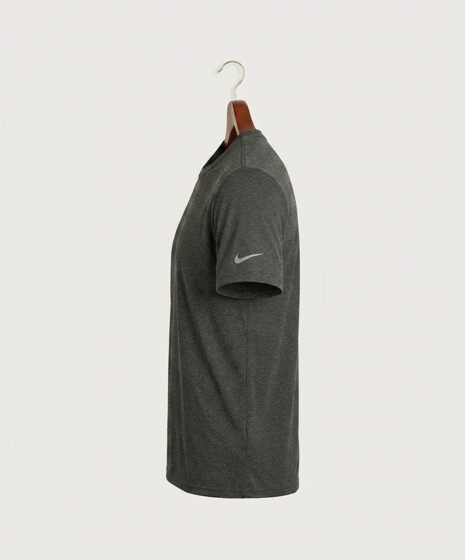 Moline Cheer general - Dark Smoke Heather Nike Swoosh Sleeve rLegend Tee NKDX8730 (side)