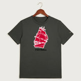 Amboy Football general - Dark Smoke Heather Nike Swoosh Sleeve rLegend Tee NKDX8730