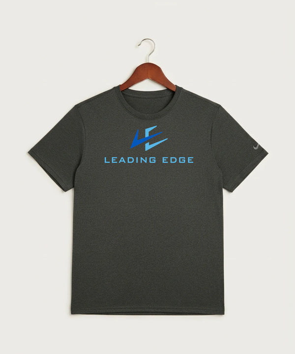 Leading Edge Team Store - Dark Smoke Heather Nike Swoosh Sleeve rLegend Tee NKDX8730