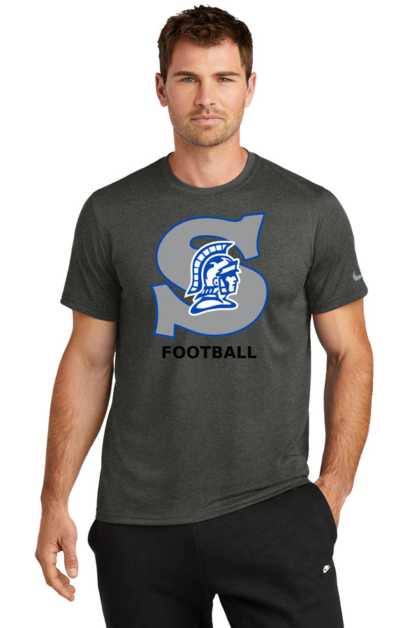 Southwest Football - Dark Smoke Heather Nike Swoosh Sleeve rLegend Tee NKDX8730