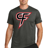 Cannon Falls Volleyball - Dark Smoke Heather Nike Swoosh Sleeve rLegend Tee NKDX8730