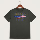 Wilson Area School Soccer Soccer - Dark Smoke Heather Nike Swoosh Sleeve rLegend Tee NKDX8730