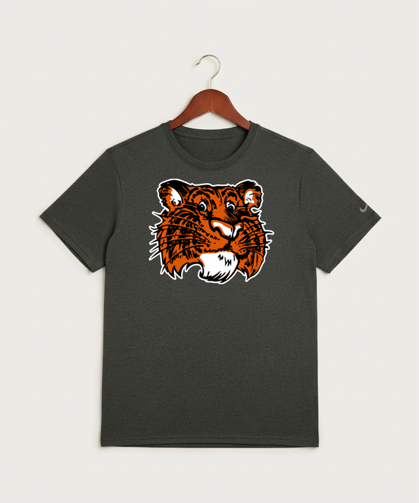 Browerville Public High School Athletics Coed - Dark Smoke Heather Nike Swoosh Sleeve rLegend Tee NKDX8730