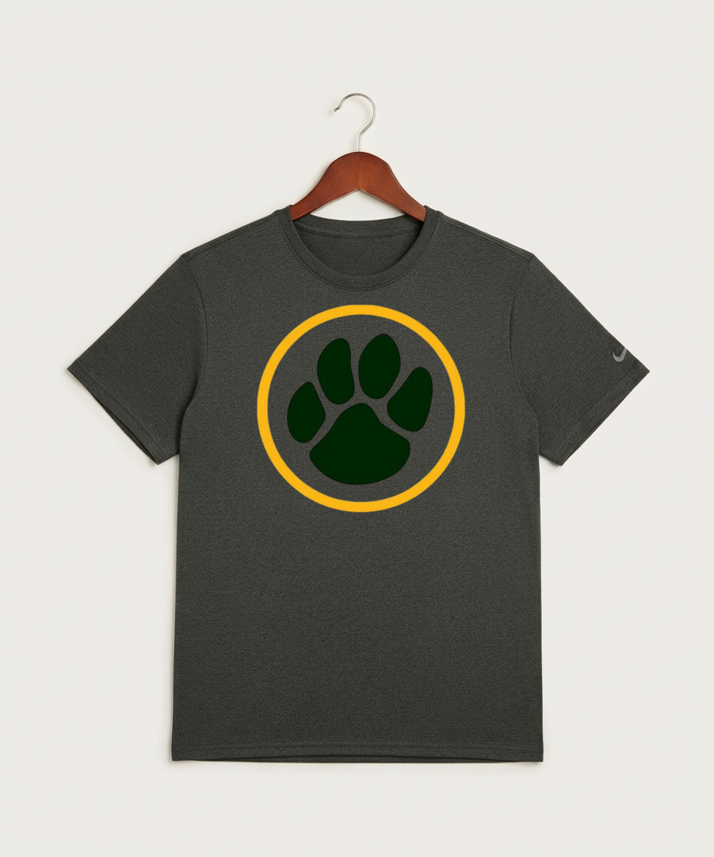 Ashwaubenon High School Football Team Store - Dark Smoke Heather Nike Swoosh Sleeve rLegend Tee NKDX8730