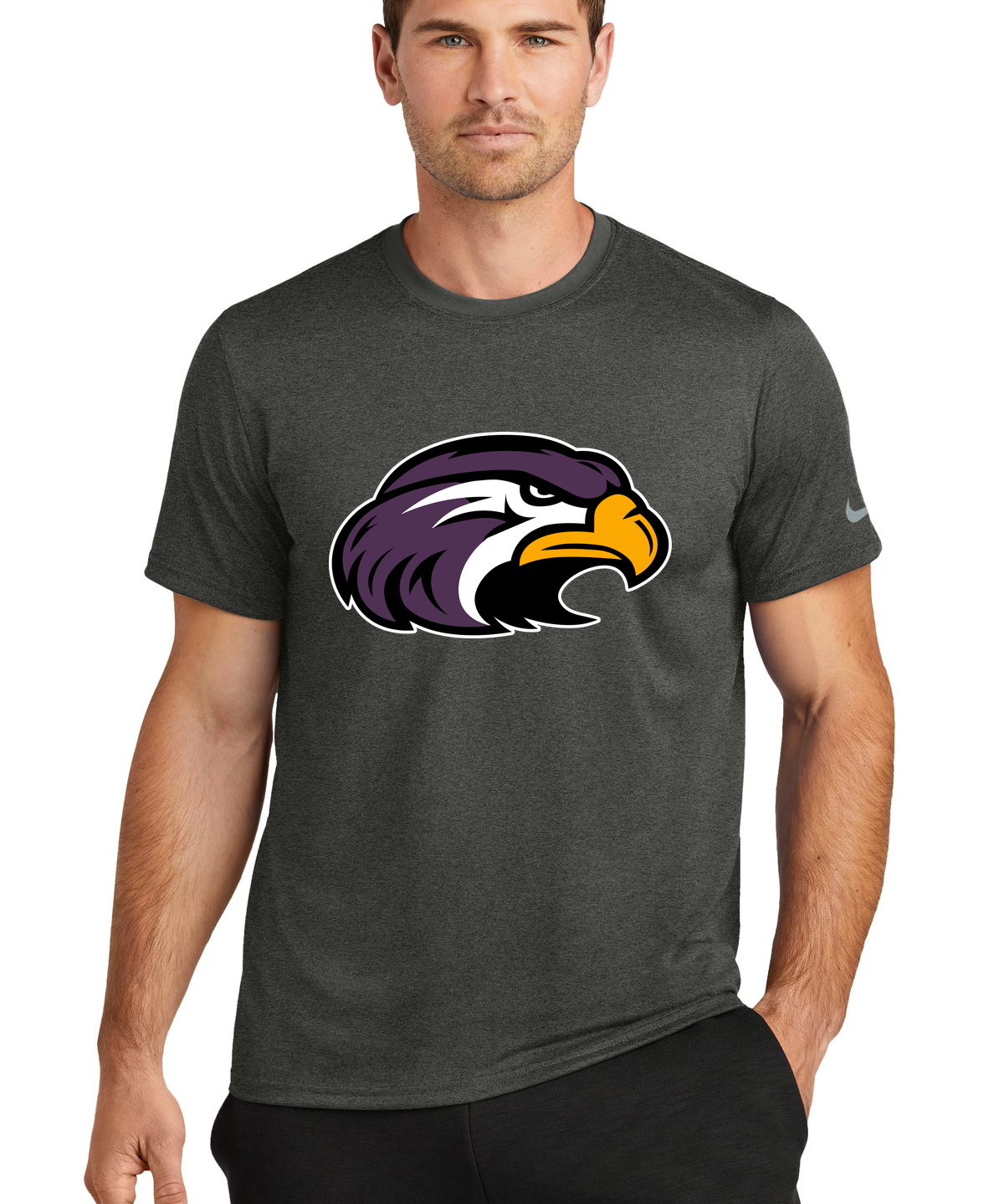 Montevideo Football - Dark Smoke Heather Nike Swoosh Sleeve rLegend Tee NKDX8730