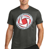 Houston Volleyball - Dark Smoke Heather Nike Swoosh Sleeve rLegend Tee NKDX8730