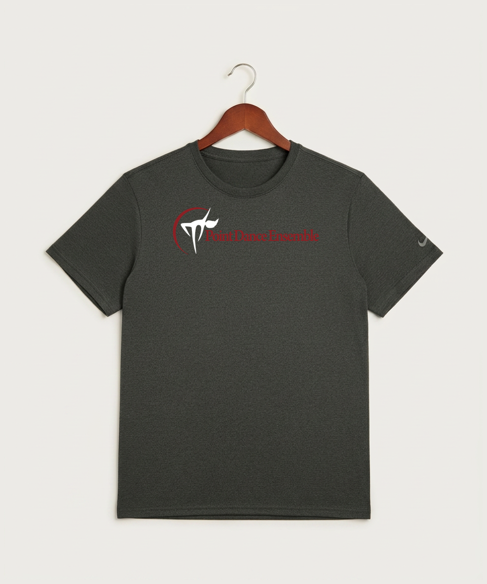 Point Dance Ensemble Dance - Dark Smoke Heather Nike Swoosh Sleeve rLegend Tee NKDX8730