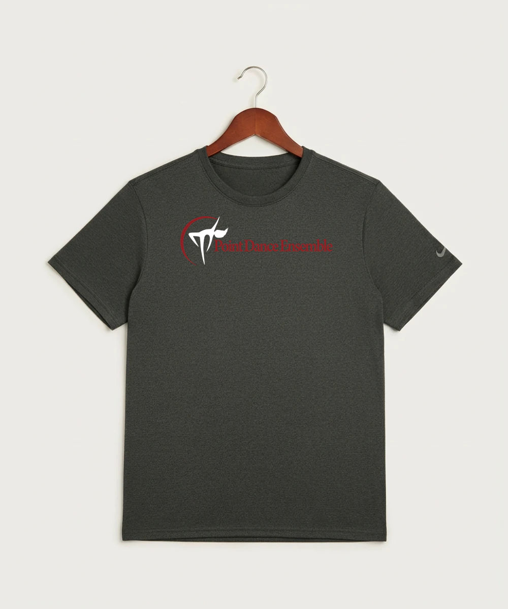 Point Dance Ensemble Dance - Dark Smoke Heather Nike Swoosh Sleeve rLegend Tee NKDX8730