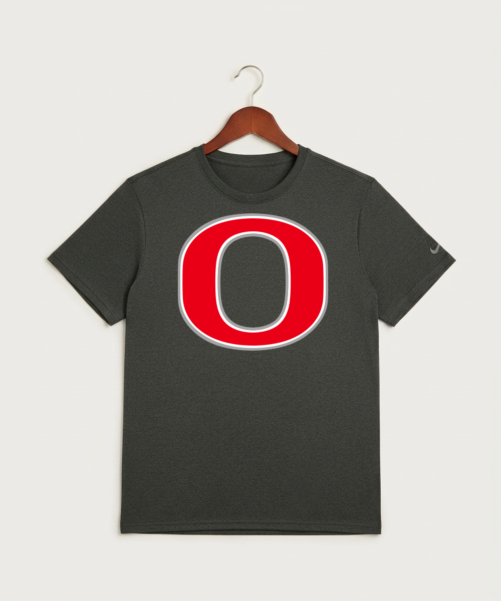 Osakis High School Athletics Coed - Dark Smoke Heather Nike Swoosh Sleeve rLegend Tee NKDX8730