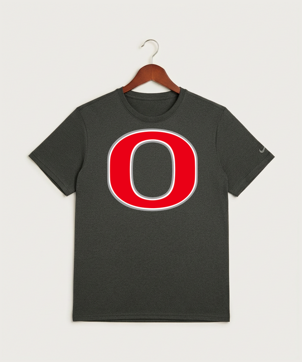 Osakis High School Athletics Coed - Dark Smoke Heather Nike Swoosh Sleeve rLegend Tee NKDX8730