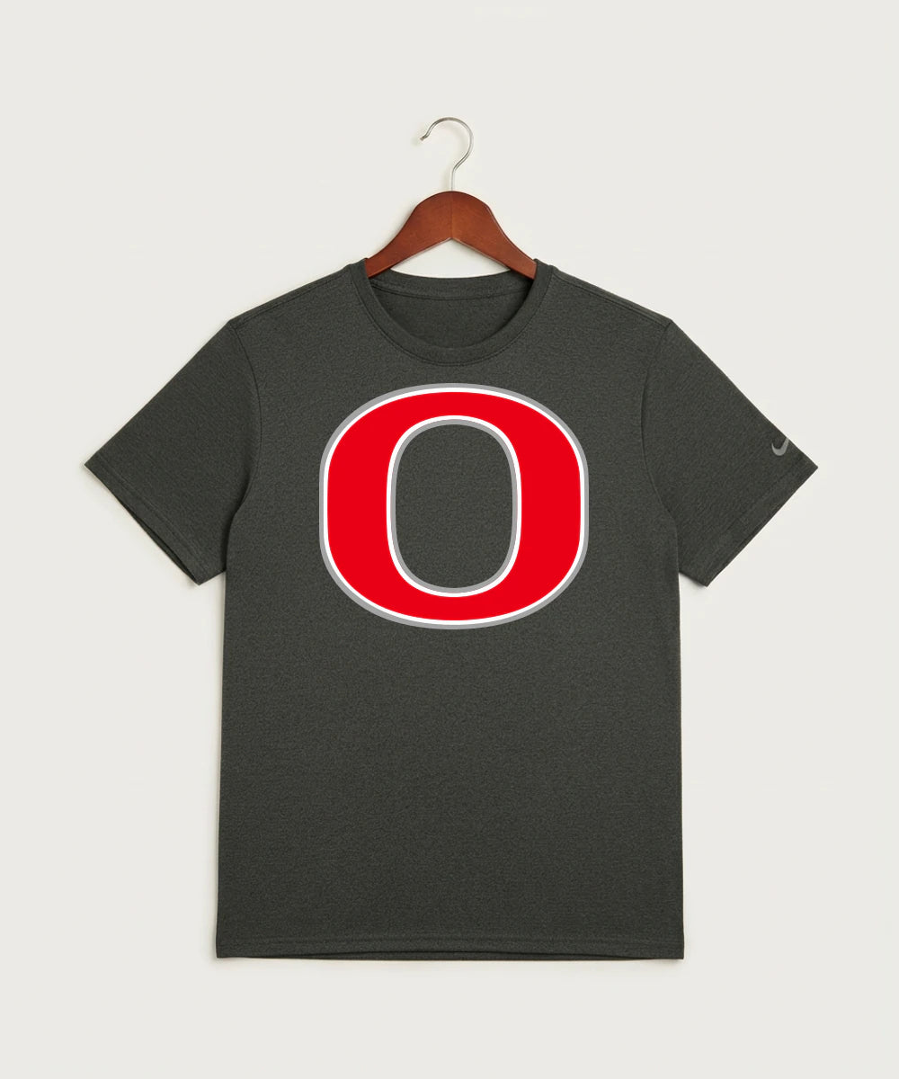 Osakis High School Athletics Coed - Dark Smoke Heather Nike Swoosh Sleeve rLegend Tee NKDX8730