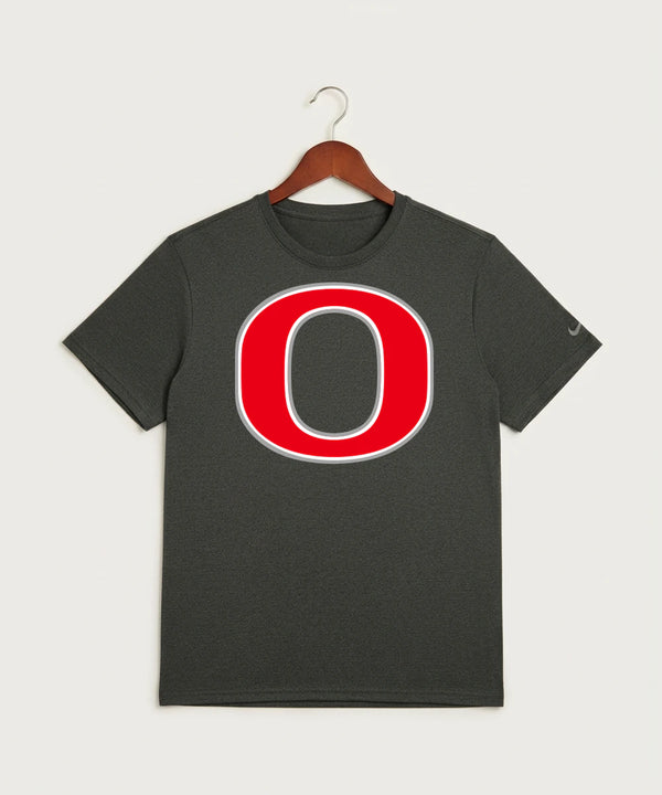 Osakis High School Athletics Coed - Dark Smoke Heather Nike Swoosh Sleeve rLegend Tee NKDX8730