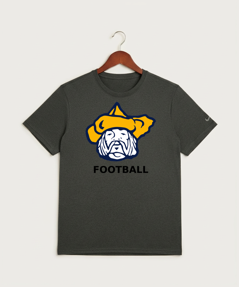 Polo HS Football general - Dark Smoke Heather Nike Swoosh Sleeve rLegend Tee NKDX8730