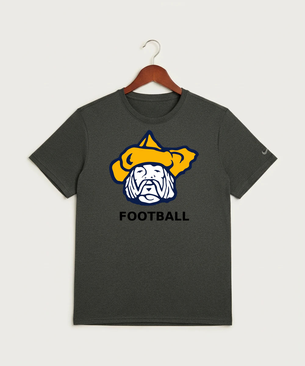 Polo HS Football general - Dark Smoke Heather Nike Swoosh Sleeve rLegend Tee NKDX8730