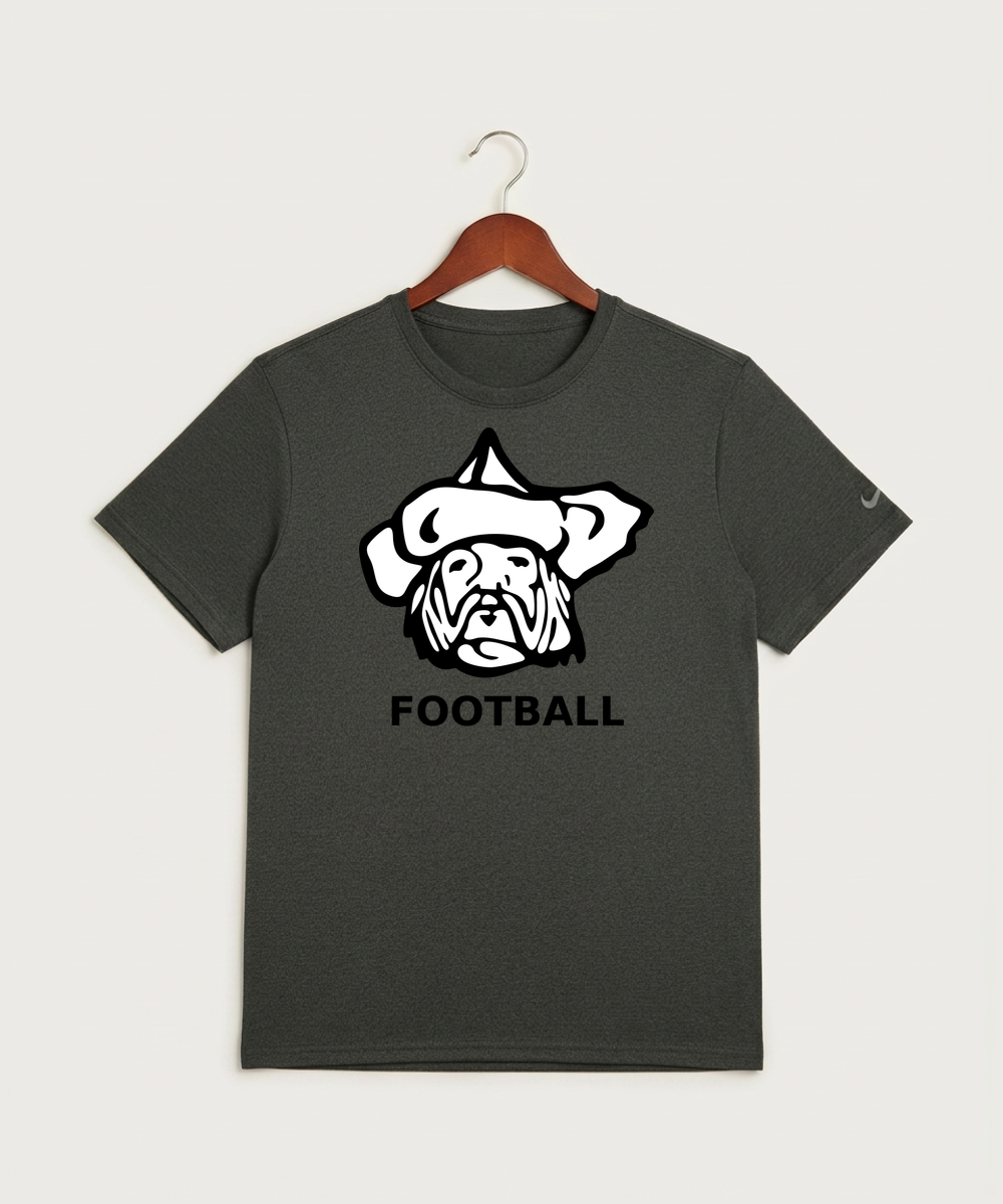 Polo HS Football general - Dark Smoke Heather Nike Swoosh Sleeve rLegend Tee NKDX8730
