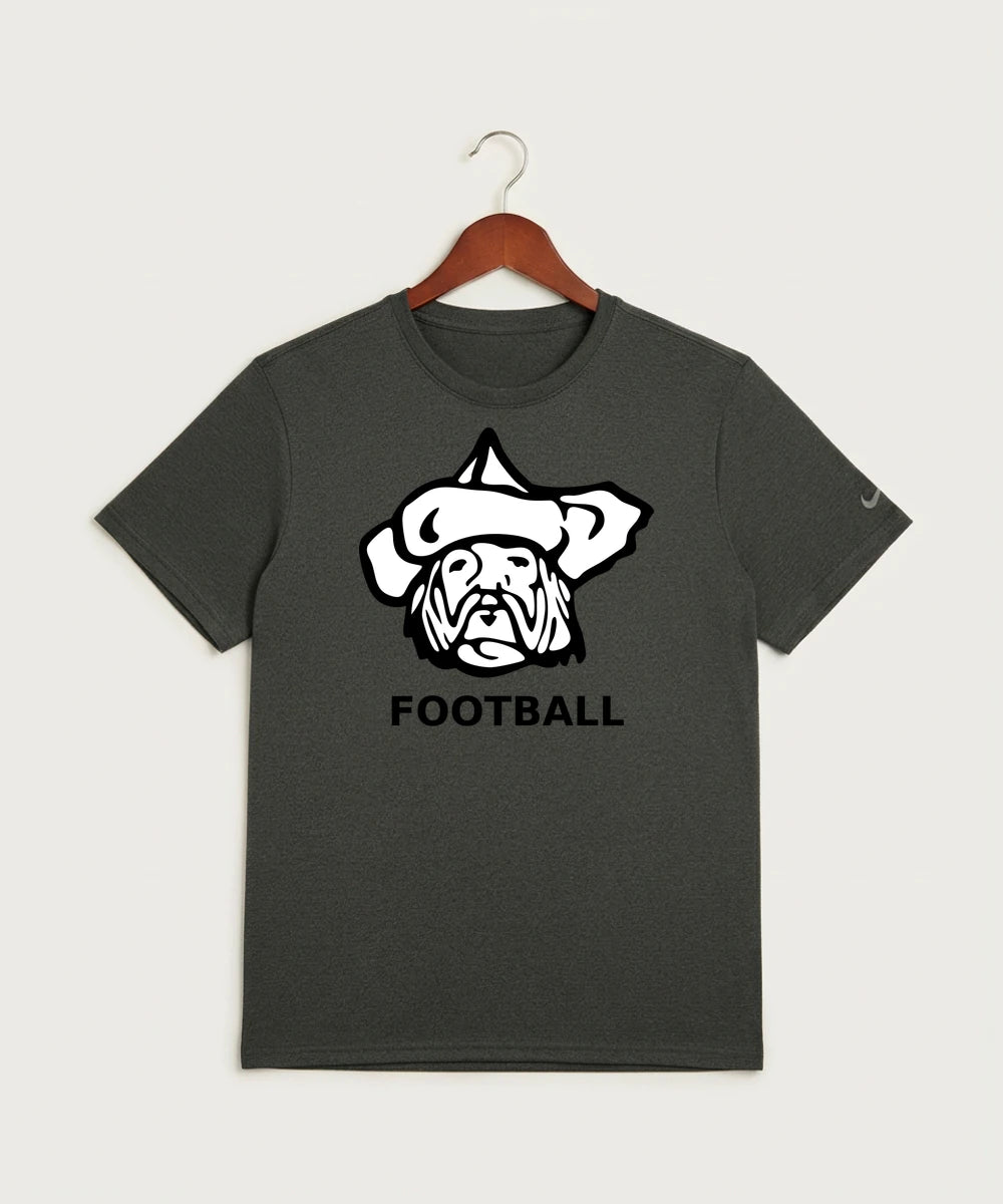 Polo HS Football general - Dark Smoke Heather Nike Swoosh Sleeve rLegend Tee NKDX8730