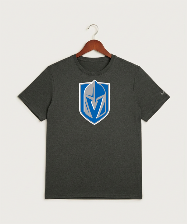 Lake Crystal-Welcome-Memorial High School Football (Boys) - Dark Smoke Heather Nike Swoosh Sleeve rLegend Tee NKDX8730