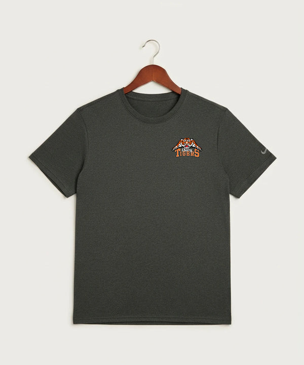 Cherry High School Athletics Coed - Dark Smoke Heather Nike Swoosh Sleeve rLegend Tee NKDX8730