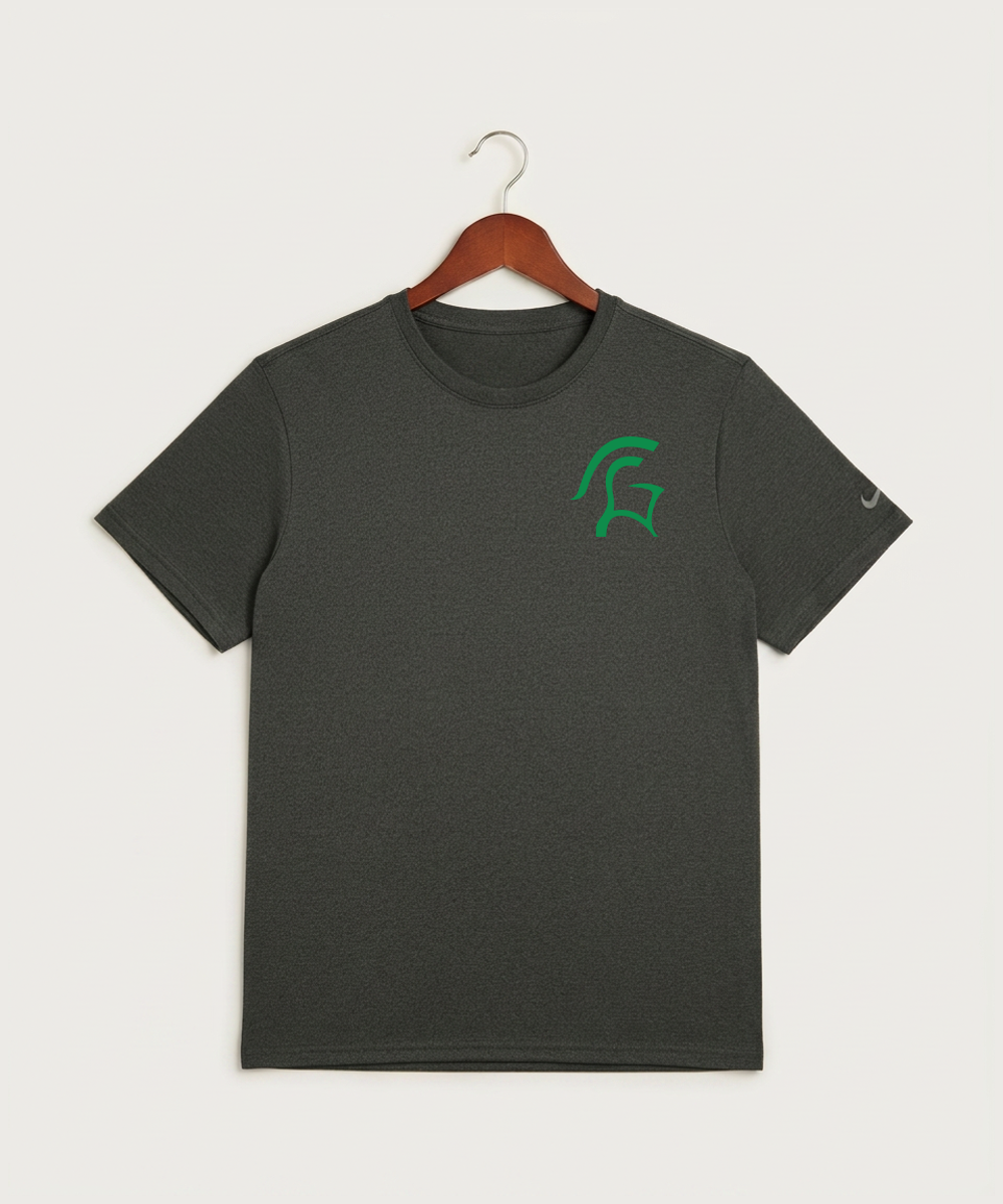 La Crescent High School Football (Boys) - Dark Smoke Heather Nike Swoosh Sleeve rLegend Tee NKDX8730