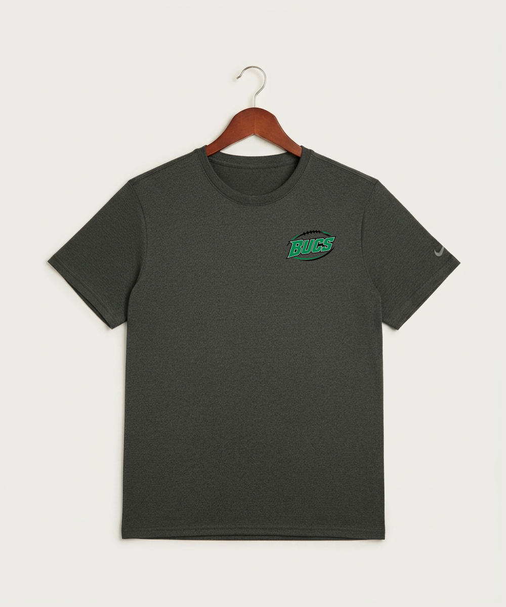 Waterville-Elysian-Morristown High School Football (Boys) - Dark Smoke Heather Nike Swoosh Sleeve rLegend Tee NKDX8730