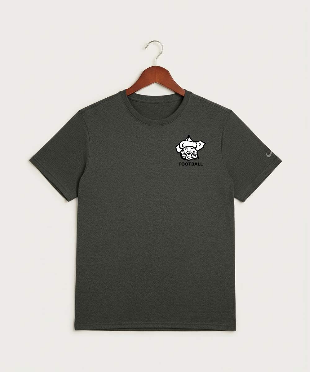 Polo HS Football general - Dark Smoke Heather Nike Swoosh Sleeve rLegend Tee NKDX8730