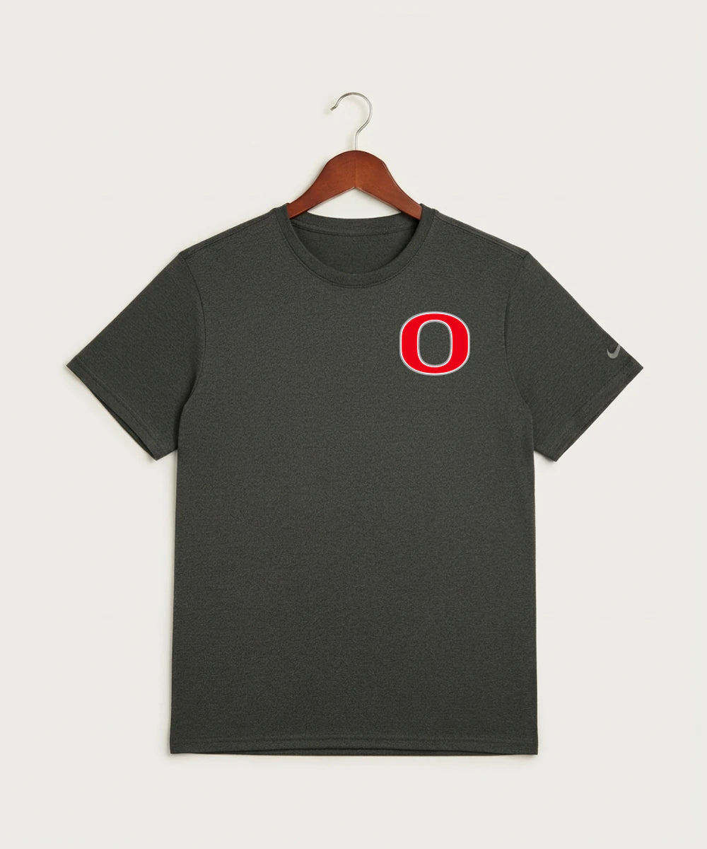 Osakis High School Athletics Coed - Dark Smoke Heather Nike Swoosh Sleeve rLegend Tee NKDX8730
