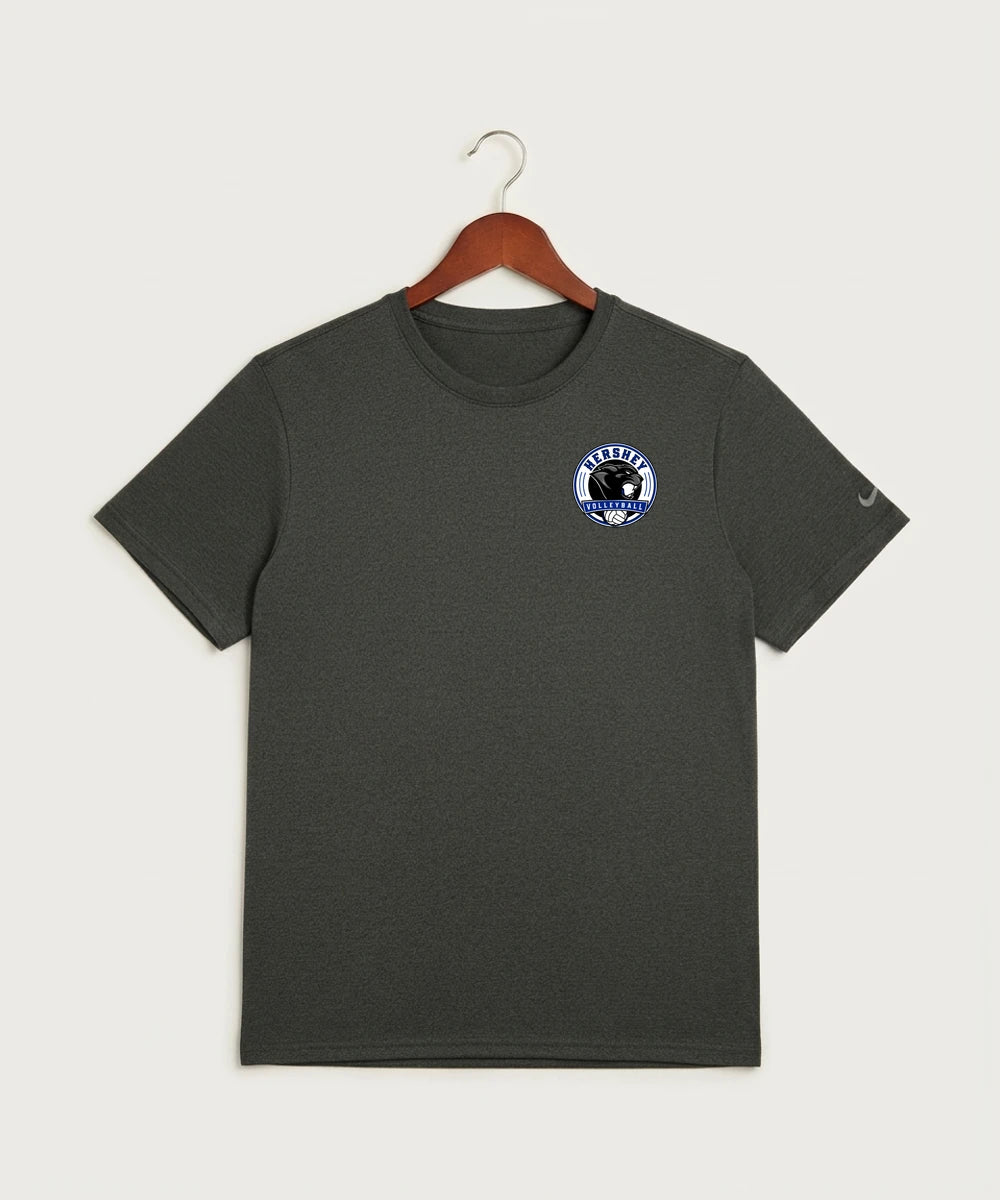 Hershey High School Volleyball Team Store - Dark Smoke Heather Nike Swoosh Sleeve rLegend Tee NKDX8730