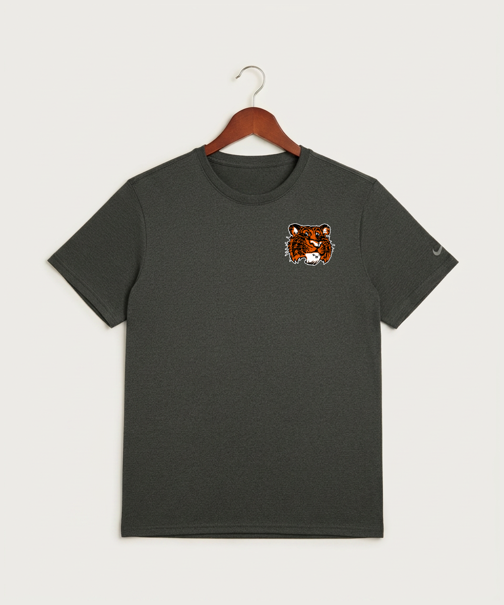 Browerville Public High School Athletics Coed - Dark Smoke Heather Nike Swoosh Sleeve rLegend Tee NKDX8730