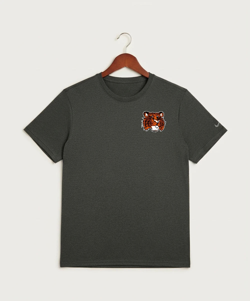 Browerville Public High School Athletics Coed - Dark Smoke Heather Nike Swoosh Sleeve rLegend Tee NKDX8730