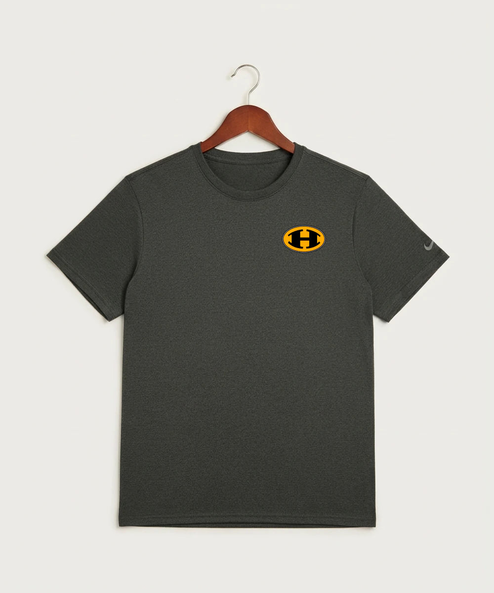Hutchinson High School Football (Boys) - Dark Smoke Heather Nike Swoosh Sleeve rLegend Tee NKDX8730