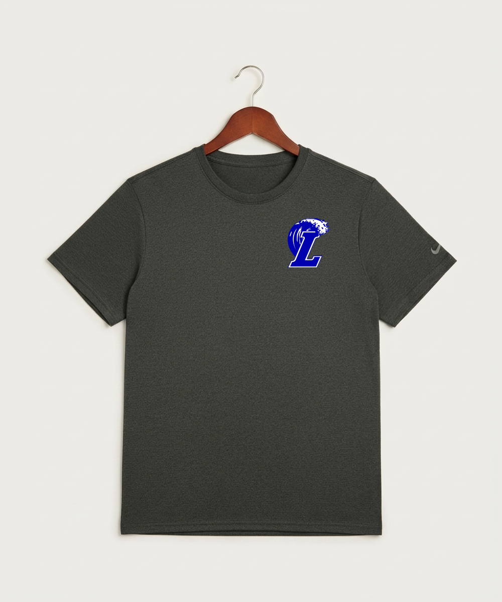 Lakeview High School Football (Boys) - Dark Smoke Heather Nike Swoosh Sleeve rLegend Tee NKDX8730