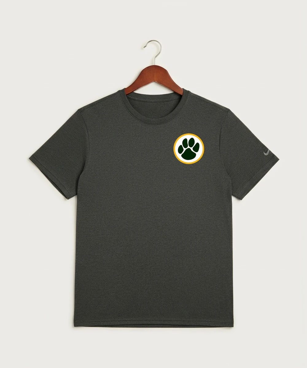 Ashwaubenon High School Football (Boys) (Sandbox) - Dark Smoke Heather Nike Swoosh Sleeve rLegend Tee NKDX8730