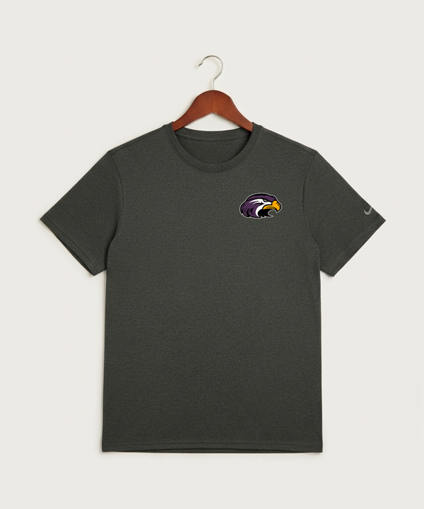 Montevideo High School Football (Boys) - Dark Smoke Heather Nike Swoosh Sleeve rLegend Tee NKDX8730