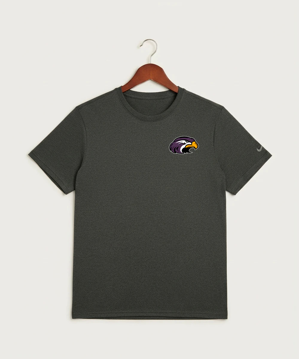 Montevideo High School Football (Boys) - Dark Smoke Heather Nike Swoosh Sleeve rLegend Tee NKDX8730