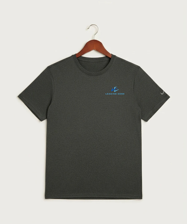 Leading Edge Team Store - Dark Smoke Heather Nike Swoosh Sleeve rLegend Tee NKDX8730