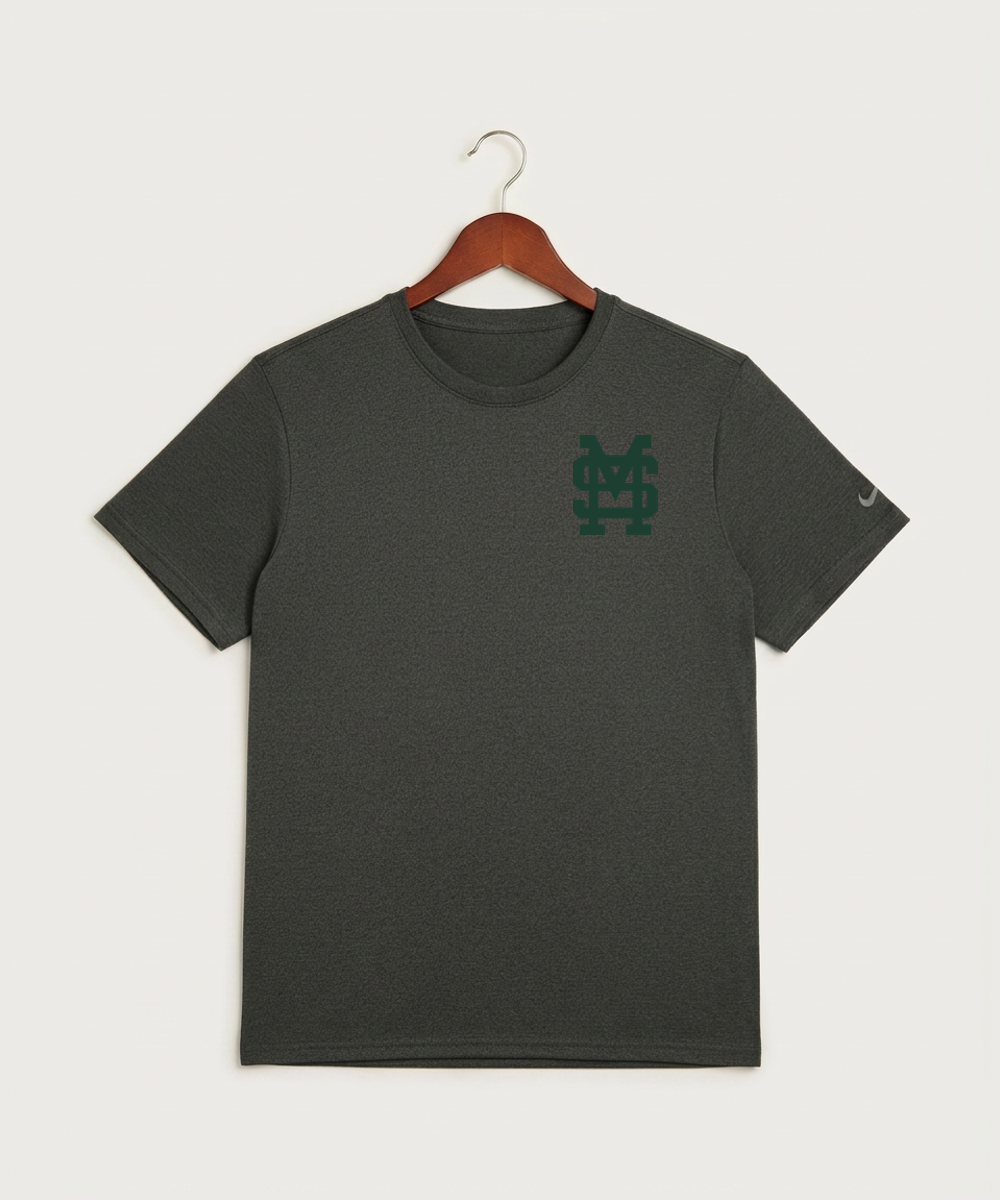 Sleepy Eye St. Mary's High School Athletics - Dark Smoke Heather Nike Swoosh Sleeve rLegend Tee NKDX8730
