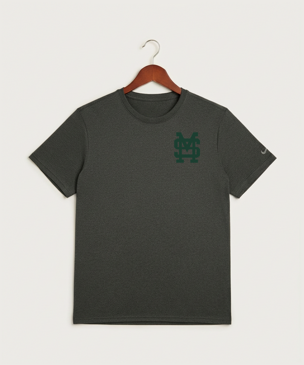 Sleepy Eye St. Mary's High School Athletics - Dark Smoke Heather Nike Swoosh Sleeve rLegend Tee NKDX8730